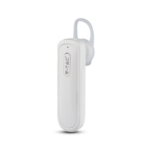 Ασύρματο Ακουστικό Bluetooth Handsfree V-TAC Λευκό – 7701