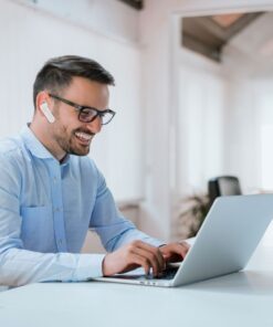 Ασύρματο Ακουστικό Bluetooth Handsfree V-TAC Λευκό – 7701