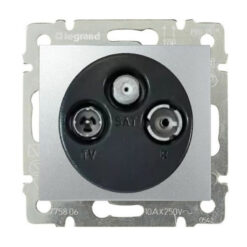 ΠΡΙΖΑ TV-RD-SAT ΑΠΛΗ AΛOYMINIO LEGRAND VALENA – 770135