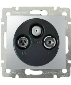ΠΡΙΖΑ TV-RD-SAT ΑΠΛΗ AΛOYMINIO LEGRAND VALENA – 770135