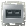 ΠΡΙΖΑ ΤΗΛΕΦΩΝΟΥ RJ11 2 ΕΞ. ΑΛΟΥΜ. LEGRAND VALENA – 770139