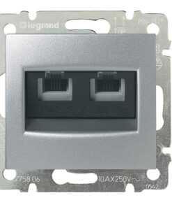 RJ45 ΚΑΤ. 6 UTP 2 ΕΞ./ΝΥΧΙΑ ΑΛΟΥΜ LEGRAND VALENA – 770247