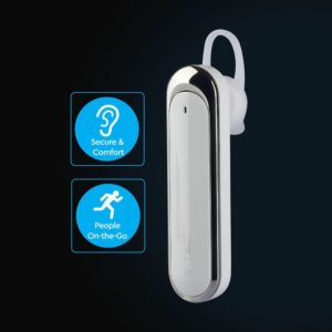 Ασύρματο Ακουστικό Bluetooth Handsfree V-TAC Λευκό – 7703