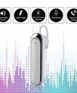 Ασύρματο Ακουστικό Bluetooth Handsfree V-TAC Λευκό – 7703