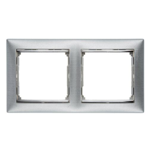 ΠΛΑΙΣΙΟ 2Θ ΟΡ BRUSHED ALU LEGRAND VALENA – 770332