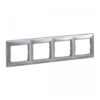 ΠΛΑΙΣΙΟ 4Θ ΟΡ/ΚΑΘ BRUSHED ALU LEGRAND VALENA – 770334