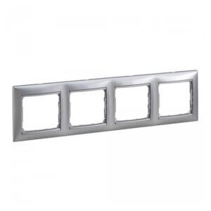 ΠΛΑΙΣΙΟ 4Θ ΟΡ/ΚΑΘ BRUSHED ALU LEGRAND VALENA – 770334