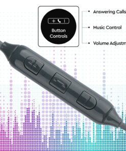 Ακουστικά Stereo Handsfree με Μικρόφωνο & Jack 3.5 mm Γκρι V-TAC – 7706