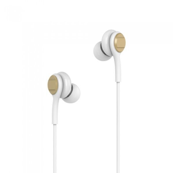 Ακουστικά Stereo Handsfree με Μικρόφωνο & Jack 3.5 mm Χρυσά V-TAC – 7707
