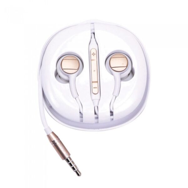Ακουστικά Stereo Handsfree με Μικρόφωνο & Jack 3.5 mm Χρυσά V-TAC – 7707