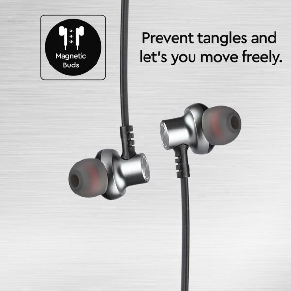 Ακουστικά Sport Stereo Handsfree Bluetooth Μαγνητικά με Mικρόφωνο Μαύρα V-TAC – 7710