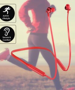 Ακουστικά Sport Stereo Handsfree Bluetooth Μαγνητικά με Mικρόφωνο Κόκκινα V-TAC – 7711