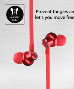 Ακουστικά Sport Stereo Handsfree Bluetooth Μαγνητικά με Mικρόφωνο Κόκκινα V-TAC – 7711