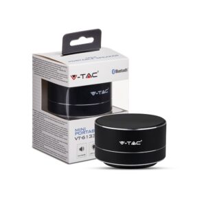 Mini Φορητό Ασύρματο Ηχείο V-TAC Bluetooth 3W Μαύρο – 7712