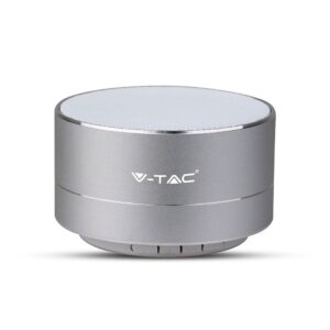Mini Φορητό Ασύρματο Ηχείο V-TAC Bluetooth 3W Ασημί – 7713 (Αντιγραφή)