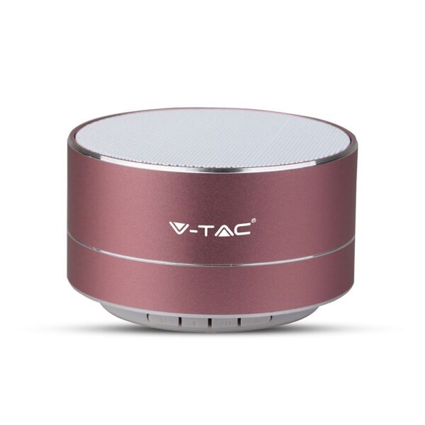 Mini Φορητό Ασύρματο Ηχείο V-TAC Bluetooth 3W Ροζ Χρυσό – 7715