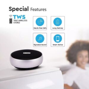 Mini Φορητό Ασύρματο Ηχείο 4W με Μικρόφωνο V-TAC Bluetooth Γκρι – 7717