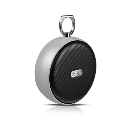 Mini Φορητό Ασύρματο Ηχείο 4W με Μικρόφωνο V-TAC Bluetooth Γκρι – 7717