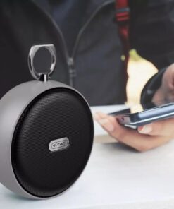 Mini Φορητό Ασύρματο Ηχείο 4W με Μικρόφωνο V-TAC Bluetooth Γκρι – 7717