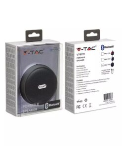 Mini Φορητό Ασύρματο Ηχείο 4W με Μικρόφωνο V-TAC Bluetooth Μαύρο – 7718