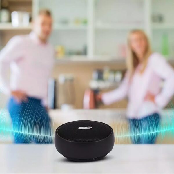 Mini Φορητό Ασύρματο Ηχείο 4W με Μικρόφωνο V-TAC Bluetooth Μαύρο – 7718