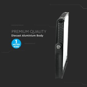 LED Προβολέας 150W V-TAC PRO Samsung Chip Μαύρος 100° 17300lm Αδιάβροχος IP65 Ψυχρό 6500K – 21773