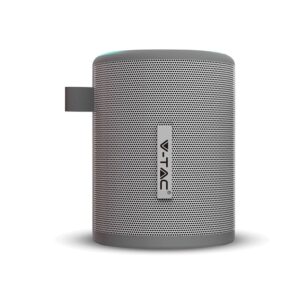 Φορητό Ασύρματο Ηχείο 5W με Μικρόφωνο V-TAC Bluetooth Γκρι – 7720
