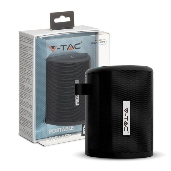 Φορητό Ασύρματο Ηχείο 5W με Μικρόφωνο V-TAC Bluetooth Μαύρο – 7721