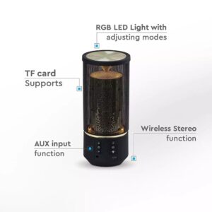 Φορητό Ασύρματο Ηχείο 6W με Μικρόφωνο FM RADIO USB Κάρτα μνήμης V-TAC Bluetooth Μαύρο – 7724