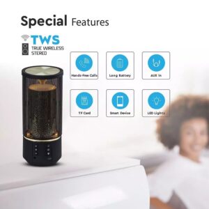 Φορητό Ασύρματο Ηχείο 6W με Μικρόφωνο FM RADIO USB Κάρτα μνήμης V-TAC Bluetooth Μαύρο – 7724
