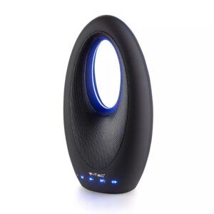 Φορητό Ασύρματο Ηχείο 6W με Μικρόφωνο FM RADIO USB και Κάρτα μνήμης V-TAC Bluetooth Μαύρο – 7725