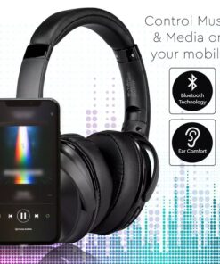 Ασύρματα Ακουστικά Bluetooth Μαύρα V-TAC Headband Stereo με Mικρόφωνο – 7727