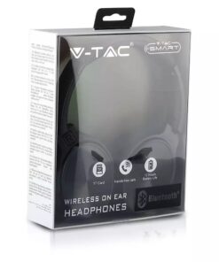 Ασύρματα Ακουστικά Bluetooth Μαύρα V-TAC Headband Stereo με Mικρόφωνο – 7727