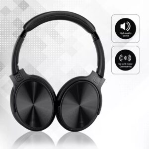 Ασύρματα Ακουστικά Bluetooth Μαύρα V-TAC Headband Stereo με Mικρόφωνο – 7727