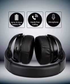 Ασύρματα Ακουστικά Bluetooth Μαύρα V-TAC Headband Stereo με Mικρόφωνο – 7727