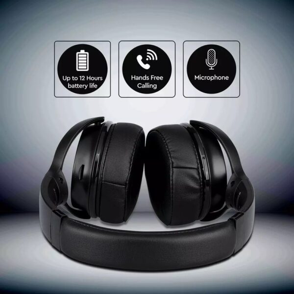 Ασύρματα Ακουστικά Bluetooth Μαύρα V-TAC Headband Stereo με Mικρόφωνο – 7727