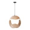 ΦΩΤΙΣΤΙΚΟ ΚΡΕΜΑΣΤΟ ΜΟΝΟΦΩΤΟ Ε27 Φ18x18x52 RATTAN (ΨΑΘΙΝΟ) EUROLAMP 144-33002