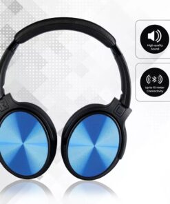 Ασύρματα Ακουστικά Bluetooth Μπλε V-TAC Headband Stereo με Mικρόφωνο – 7728