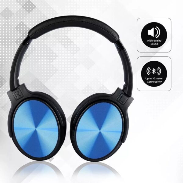 Ασύρματα Ακουστικά Bluetooth Μπλε V-TAC Headband Stereo με Mικρόφωνο – 7728