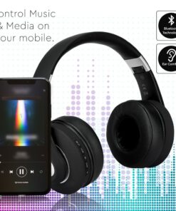 Ασύρματα Ακουστικά Bluetooth Μαύρα V-TAC Headband Stereo με Mικρόφωνο – 7730