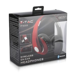 Ασύρματα Ακουστικά Bluetooth Μαύρα V-TAC Headband Stereo με Mικρόφωνο – 7730