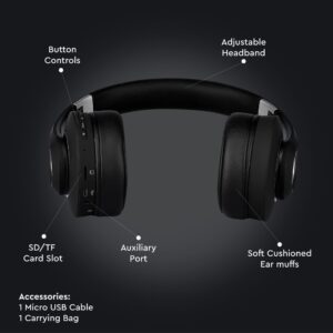 Ασύρματα Ακουστικά Bluetooth Μαύρα V-TAC Headband Stereo με Mικρόφωνο – 7730