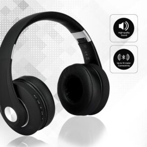 Ασύρματα Ακουστικά Bluetooth Μαύρα V-TAC Headband Stereo με Mικρόφωνο – 7730