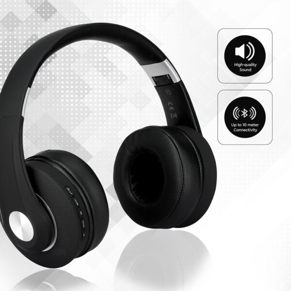 Ασύρματα Ακουστικά Bluetooth Μαύρα V-TAC Headband Stereo με Mικρόφωνο – 7730