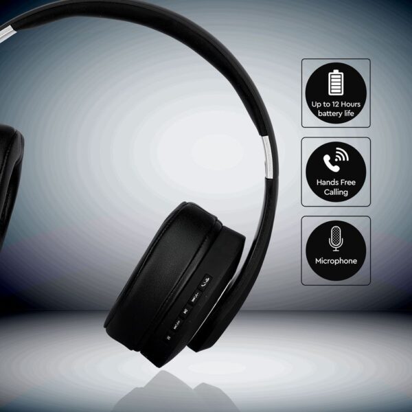 Ασύρματα Ακουστικά Bluetooth Μαύρα V-TAC Headband Stereo με Mικρόφωνο – 7730