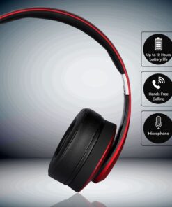 Ασύρματα Ακουστικά Bluetooth Κόκκινα V-TAC Headband Stereo με Mικρόφωνο – 7731