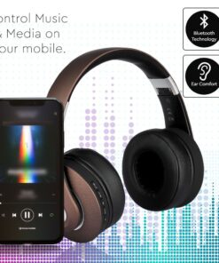 Ασύρματα Ακουστικά Bluetooth Καφέ V-TAC Headband Stereo με Mικρόφωνο – 7732