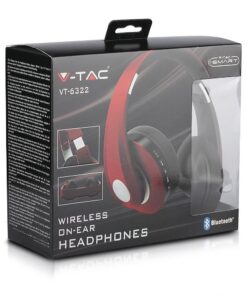 Ασύρματα Ακουστικά Bluetooth Καφέ V-TAC Headband Stereo με Mικρόφωνο – 7732
