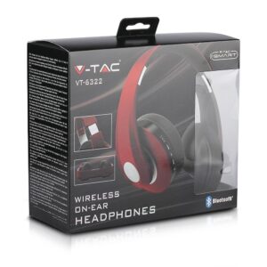 Ασύρματα Ακουστικά Bluetooth Καφέ V-TAC Headband Stereo με Mικρόφωνο – 7732