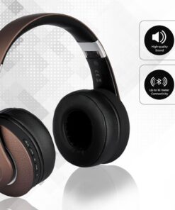 Ασύρματα Ακουστικά Bluetooth Καφέ V-TAC Headband Stereo με Mικρόφωνο – 7732